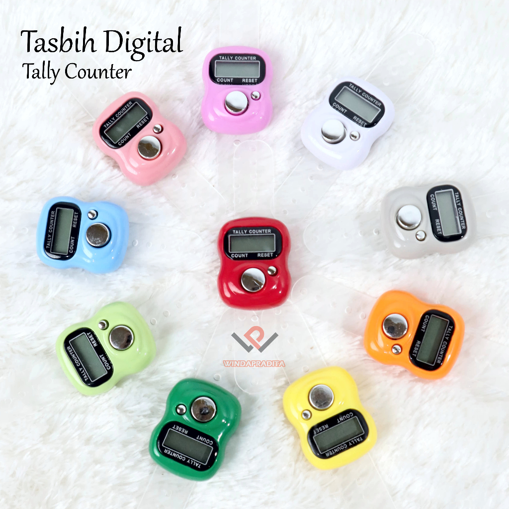 Tasbih Digital Mini Tasbih Cincin Kecil Tasbih Led Lucu Warna Warni