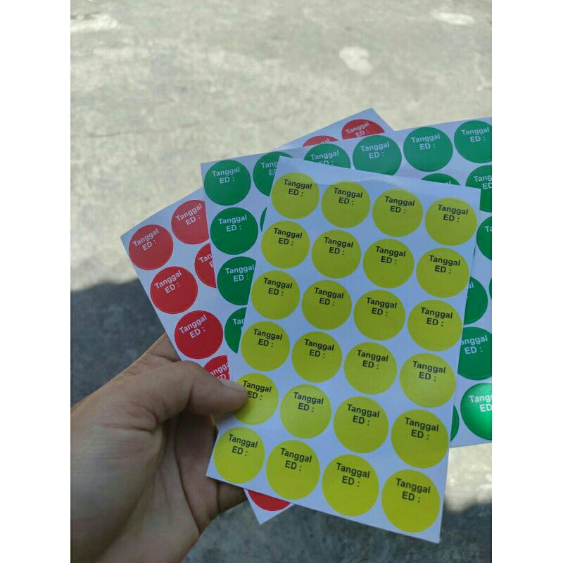 

stiker label kadaluarsa obat tanggal ed