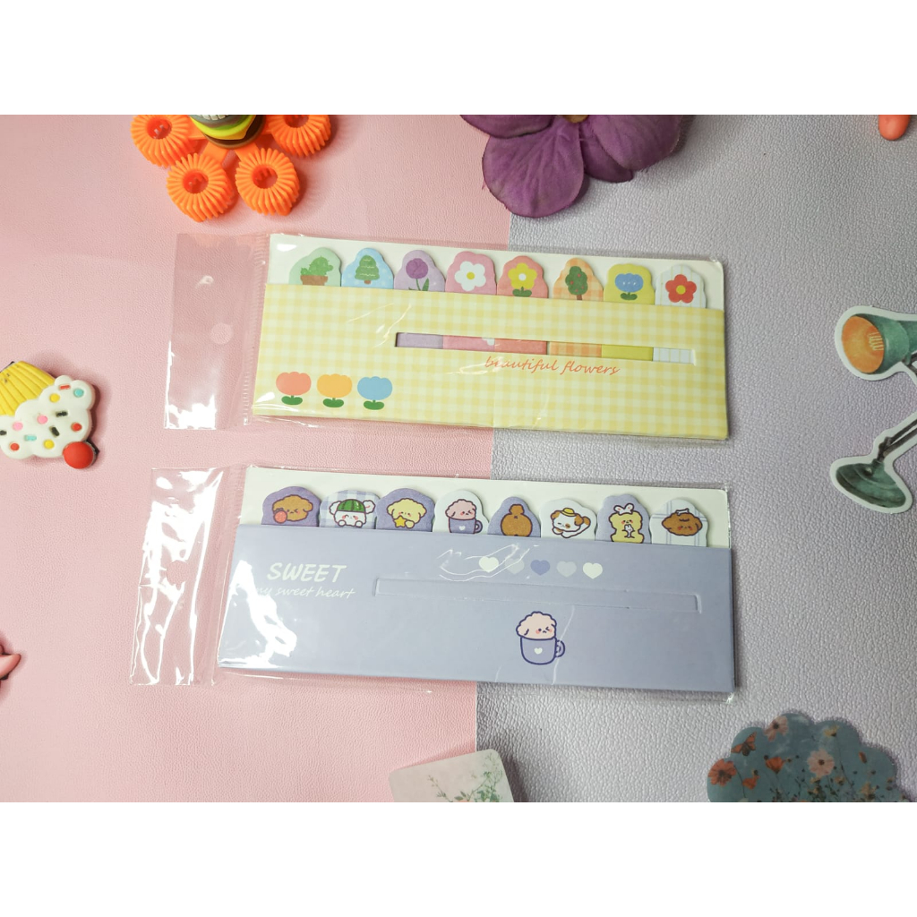 

Sticky Notes Karakter 8 in 1 /tempelan kertas catatan