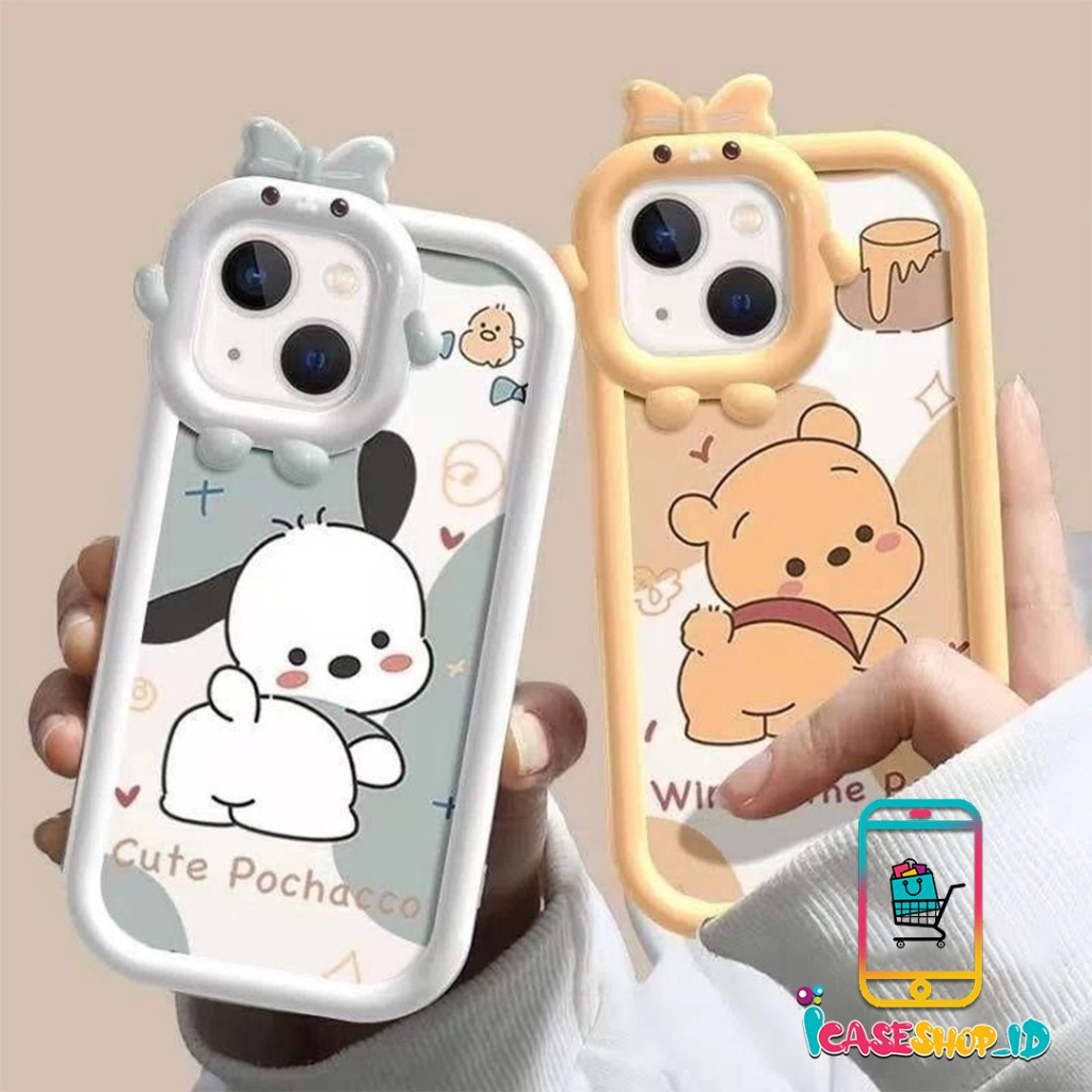 SS133 - SS136 SOFTCASE SILIKON CUTE UNTUK OPPO A58  5G A74 A76 A77s A78 5G A95 A96 2020 MOTIF WINNIE