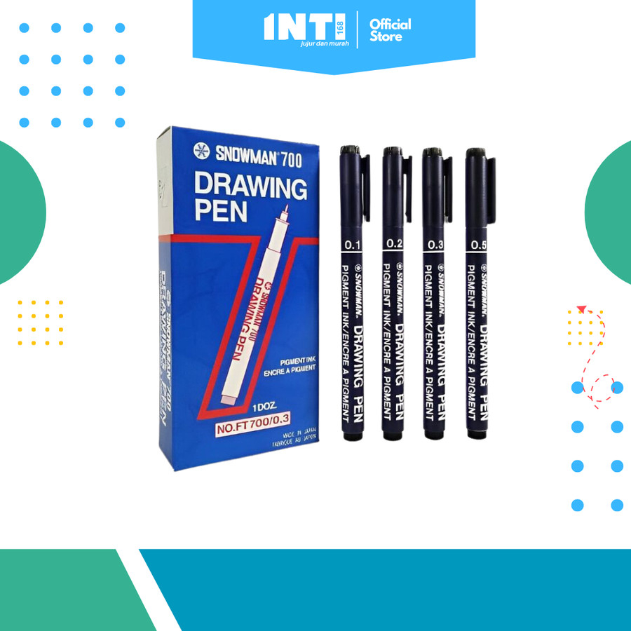 

Drawing pen SNOWMAN Hitam - 01,02,03,04,05,06,07,08
