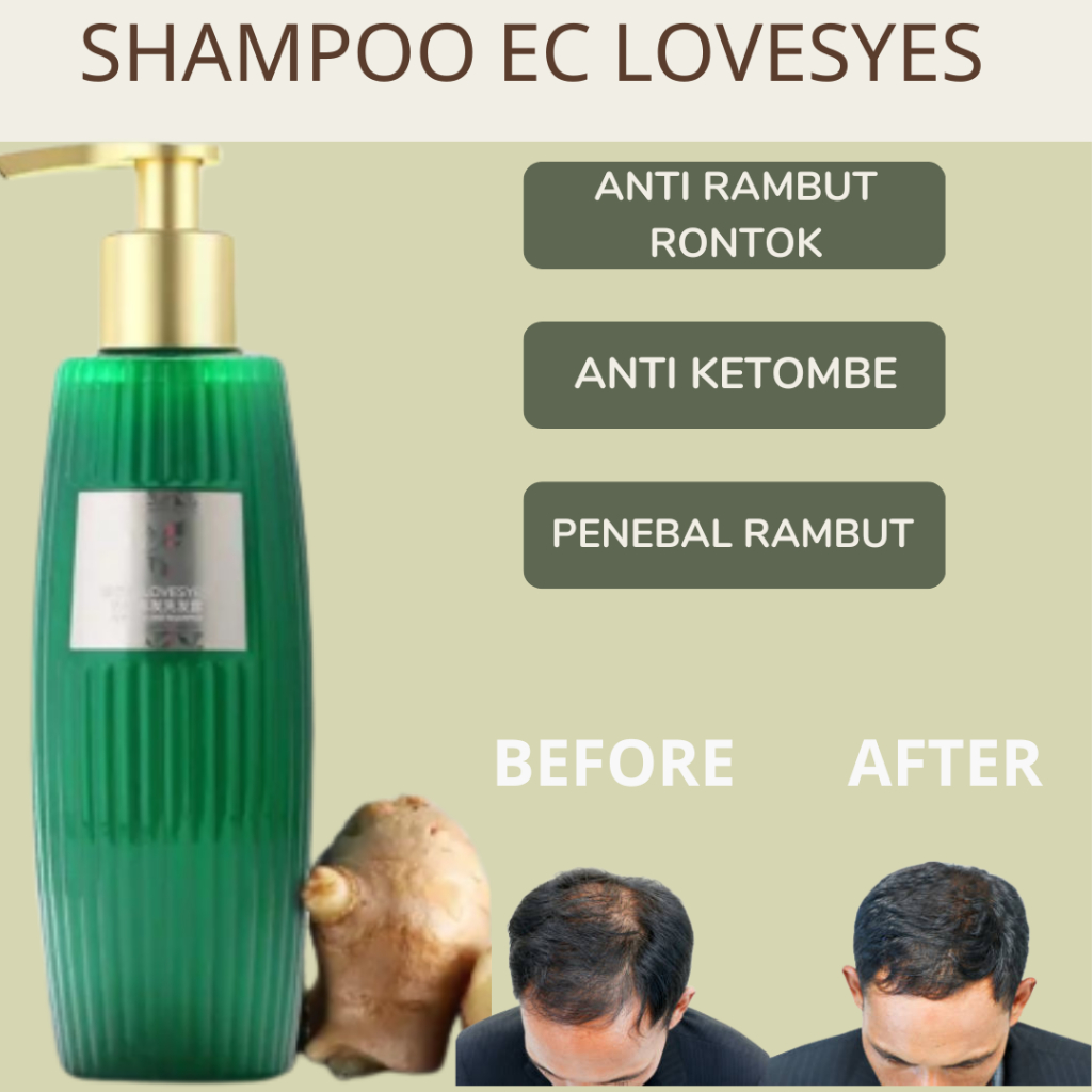SHAMPOO EC - ANTI HAIR LOSS SHAMPOO PERAWATAN RAMBUT RONTOK PENEBAL RAMBUT 300 ML