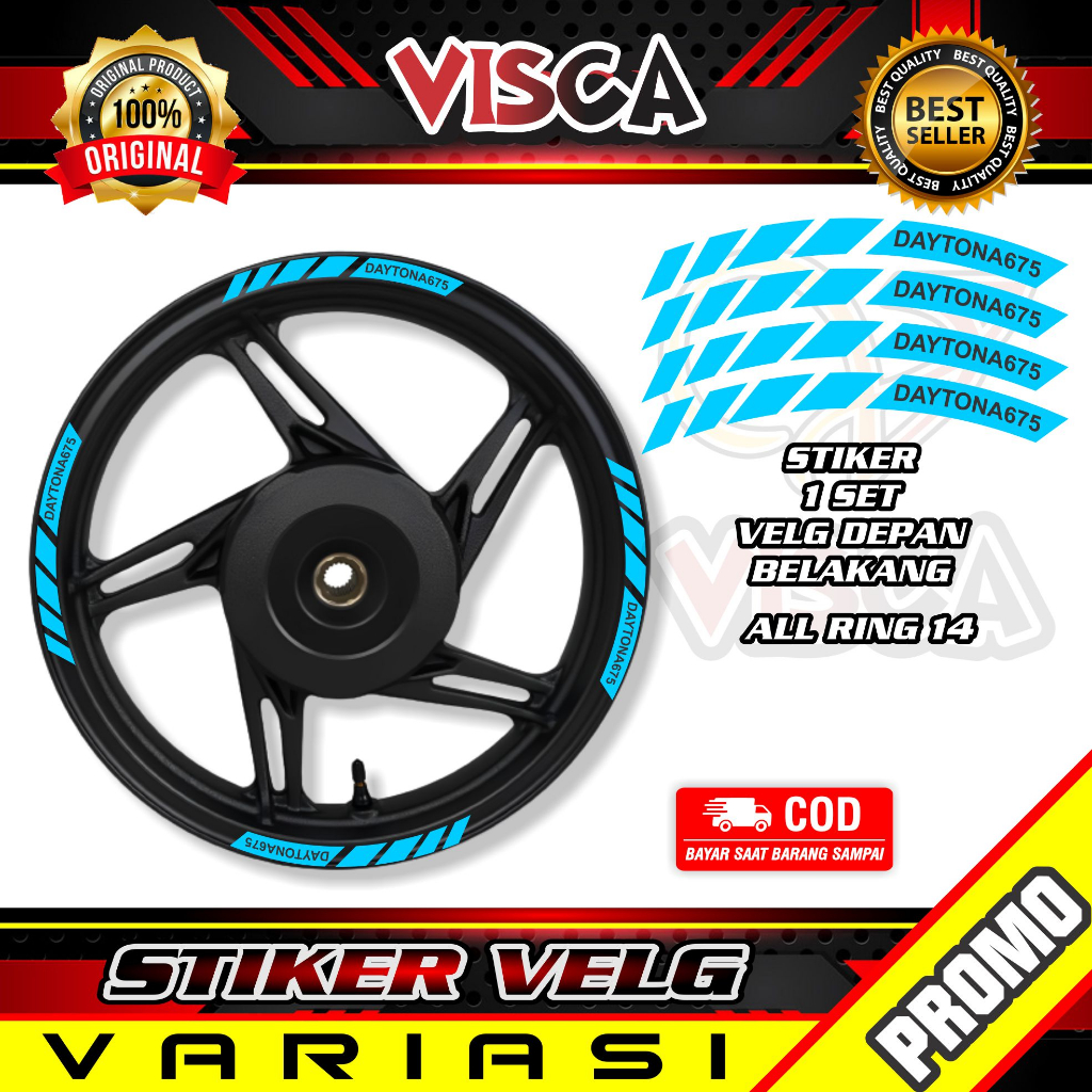 Stiker Velg List Velg Motor Stiker Velg Ring 14 Daytona