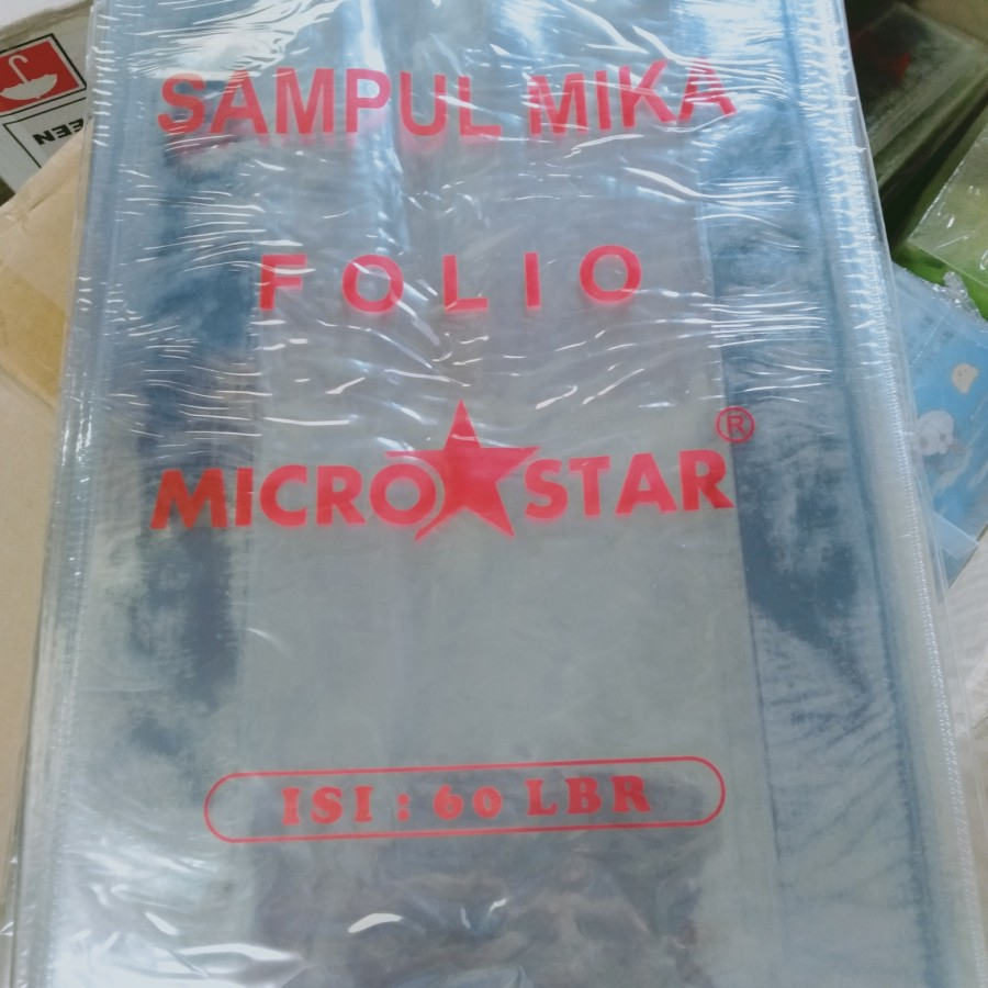 

Sampul Buku Mika / Sampul Plastik Uk. Buku Folio Isi 10 Lb