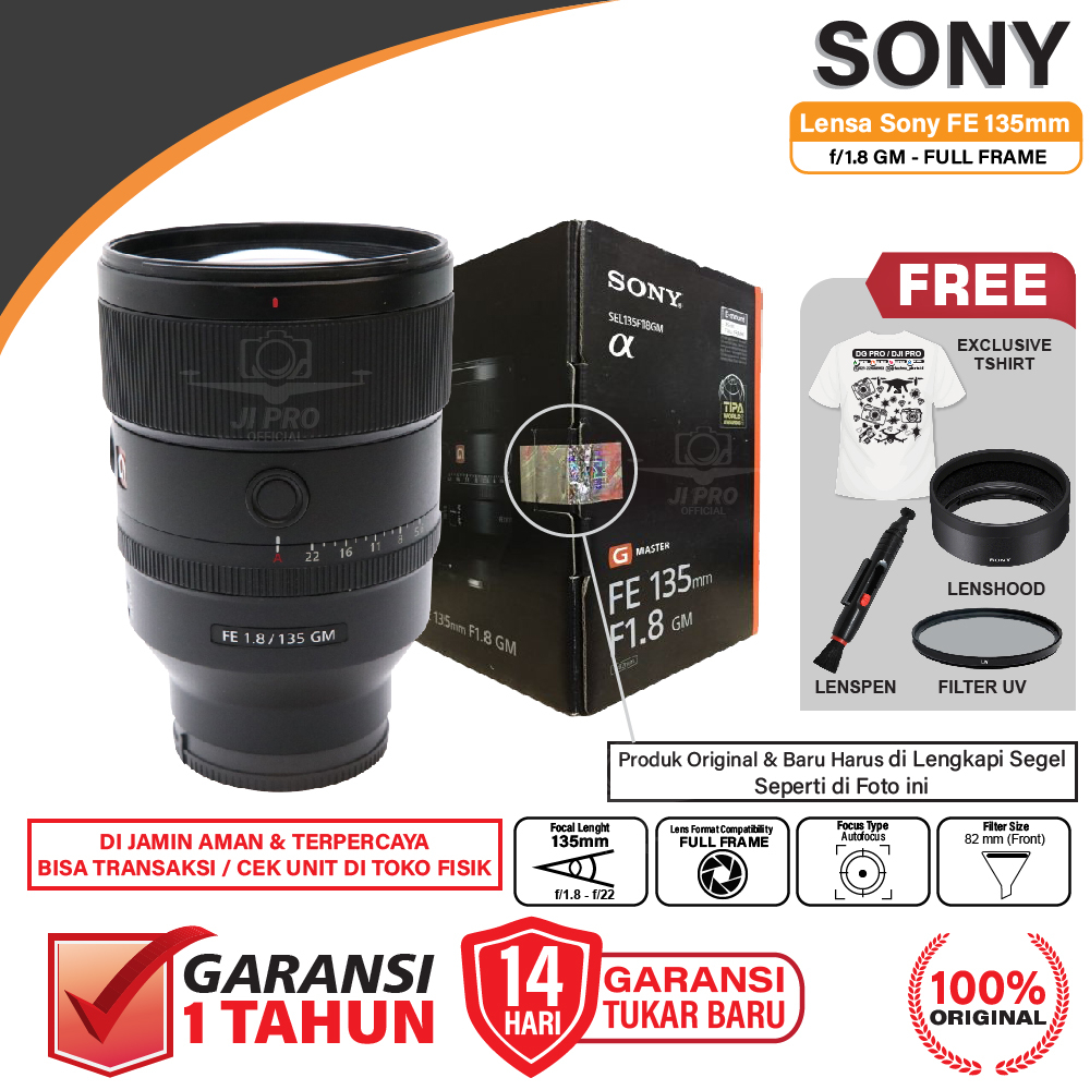Sony FE 135mm f1.8 GM Lensa Sony 135 mm f/1.8 GM Garansi Resmi