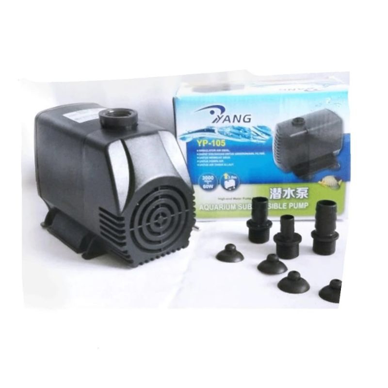 YANG YP 105 YP105 Pompa Celup Aquarium Kolam Hidroponik Pompa Air