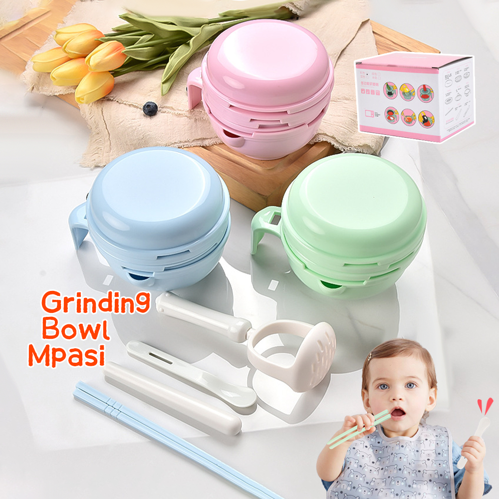 AIKOKY Baby Food Maker Set/Kiddy Food Maker/Grinding Bowl Mpasi