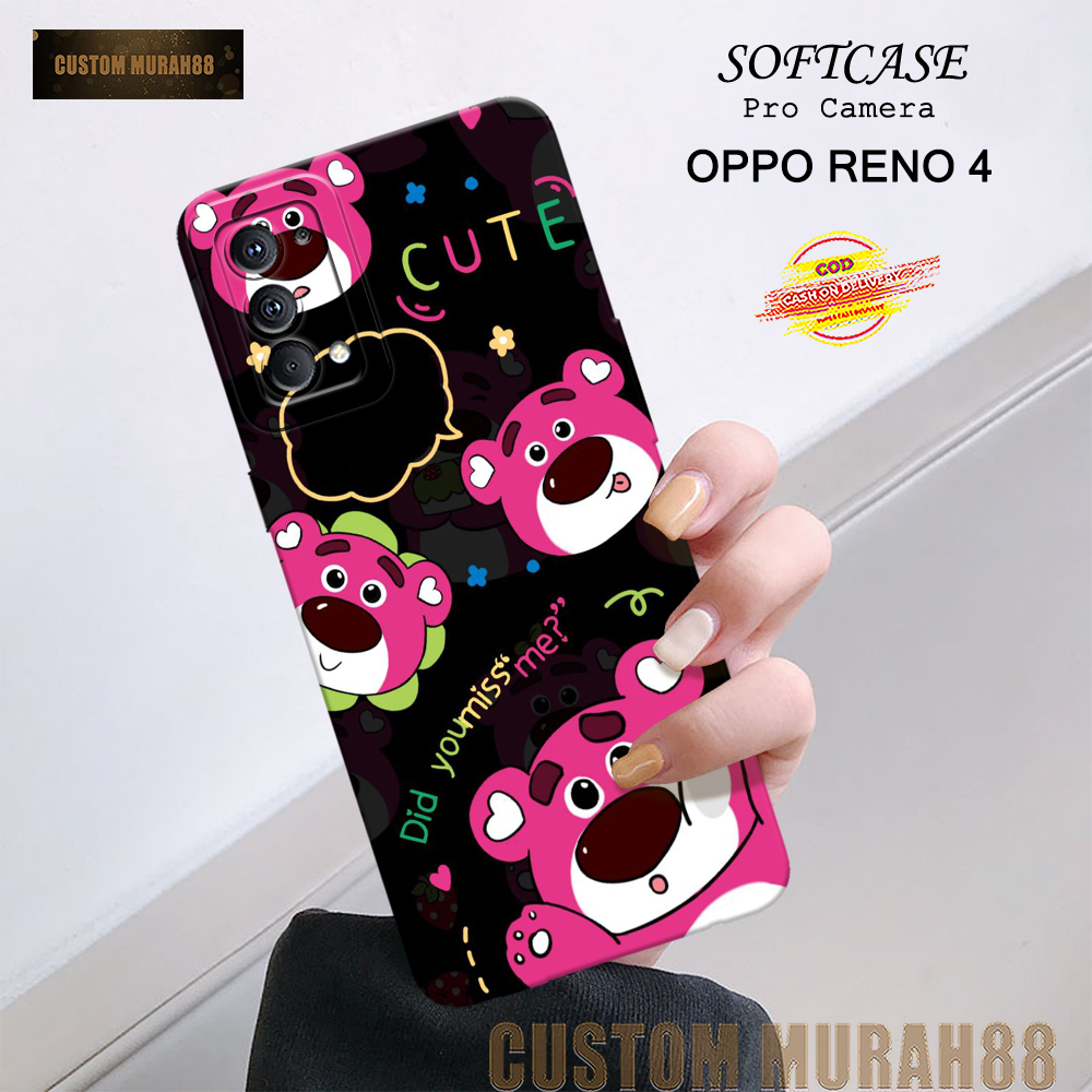Case Oppo Reno 4 Terbaru - Fashion Case KARTUN - Casing Hp Oppo Reno 4 - Softcase Pro Camera Oppo Re