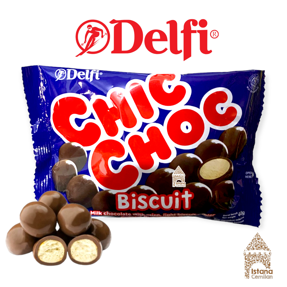 

Delfi Chic Choc Biscuit Chocolate Ball | Bola Biskuit Cokelat 40 Gram Coklat Valentine