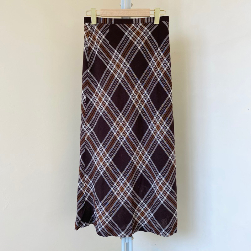 Tartan Brown Skirt