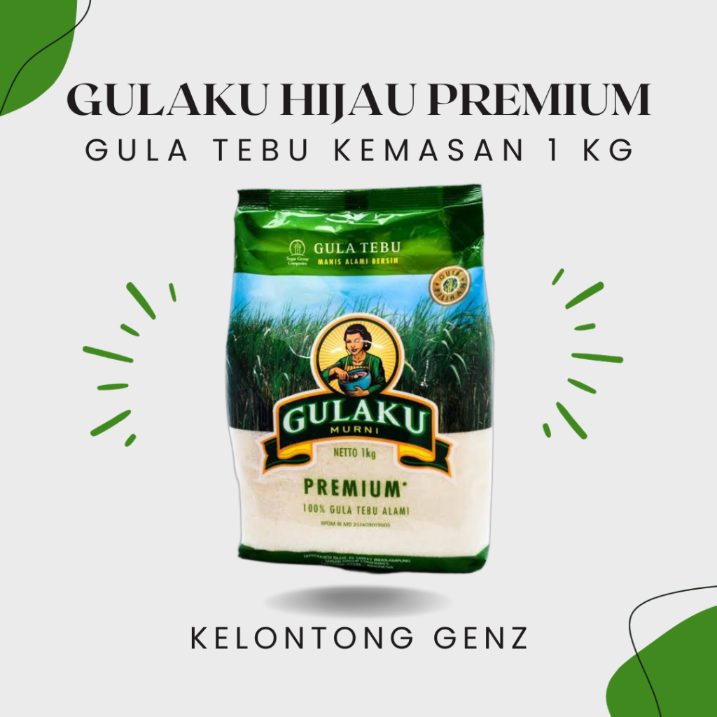 

Gulaku Hijau Premium Gula Tebu Gula Pasir 1Kg