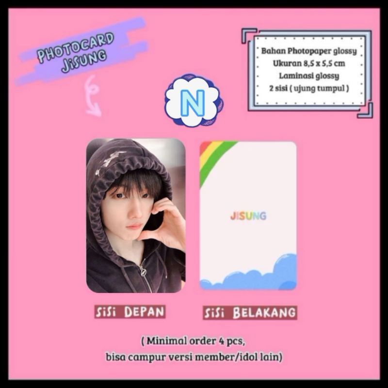 Photocard NCT - Jisung / Photocard Unofficial / Photocard Jisung  / NCT Dream