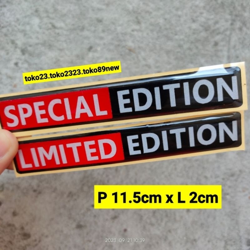 stiker motor keren stiker timbul limited edition special edition