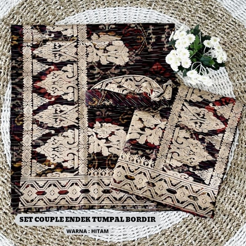 set couple endek tumpal bordir