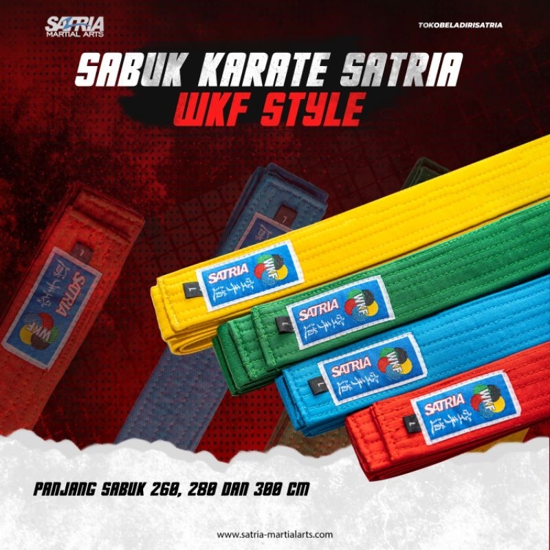 SABUK KARATE KUMITE SATRIA NEW- WKF STYLE