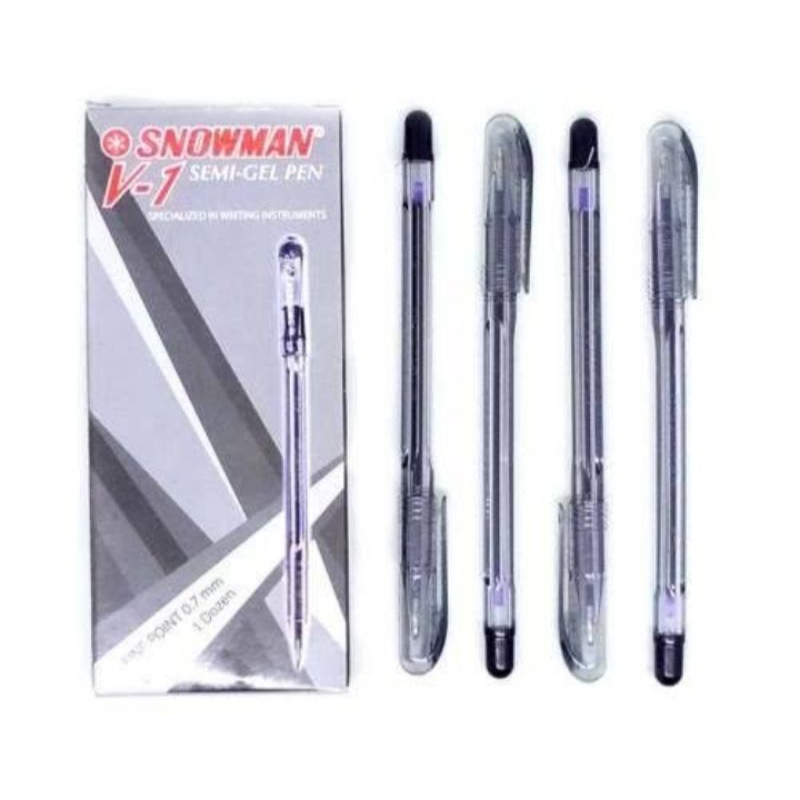 

Pulpen Snowman V1 Hitam/biru per pcs