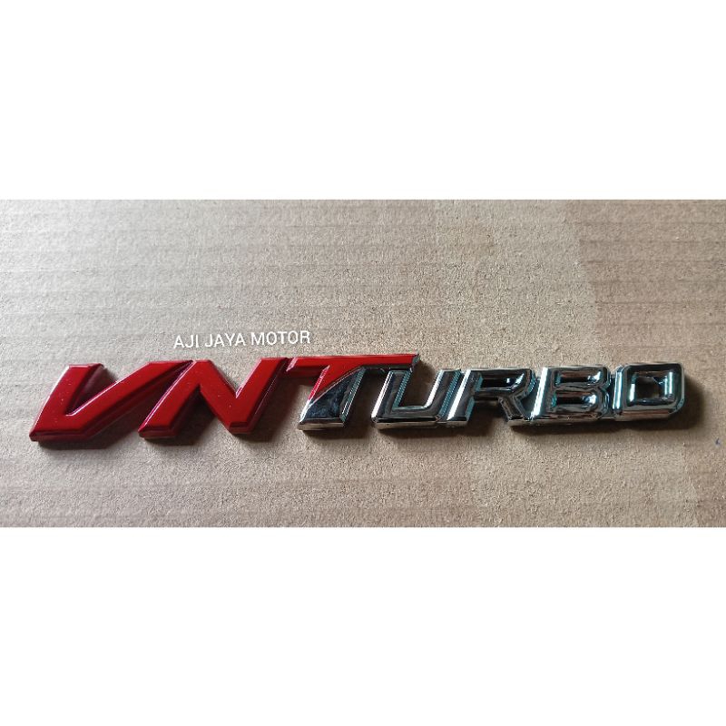 LOGO VNT TURBO MOBIL FORTUNER EMBLEM VNTURBO