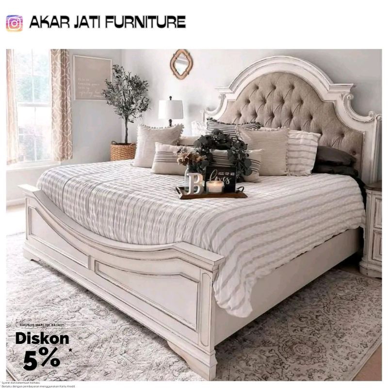 Divan Classic White Duco Jati Solid
