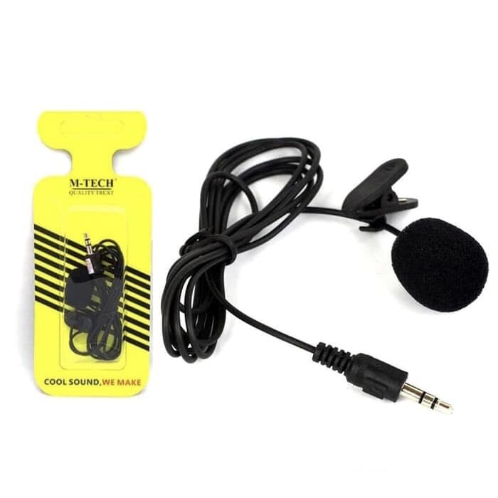 Microphone Clip On Mic Klip Jepit Mtech M02 M-Tech Live Youtube Shopee IG