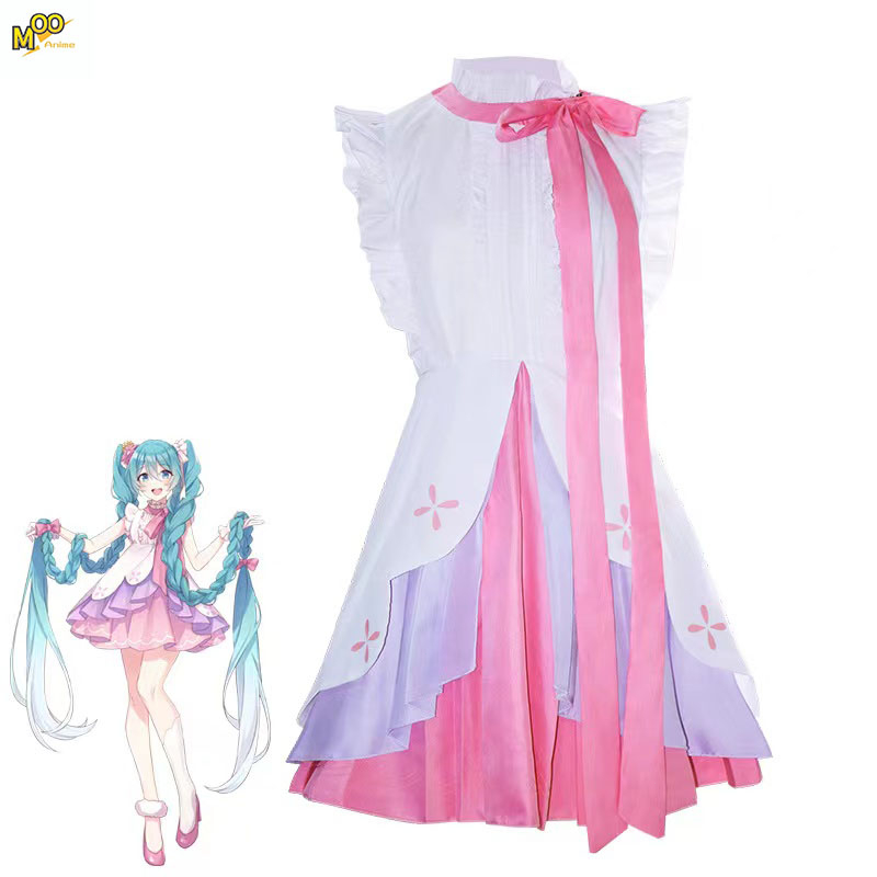 Hatsune Miku Princess Rapunzel cosplay costume Miku Lolita Clothing Cosplay party attire