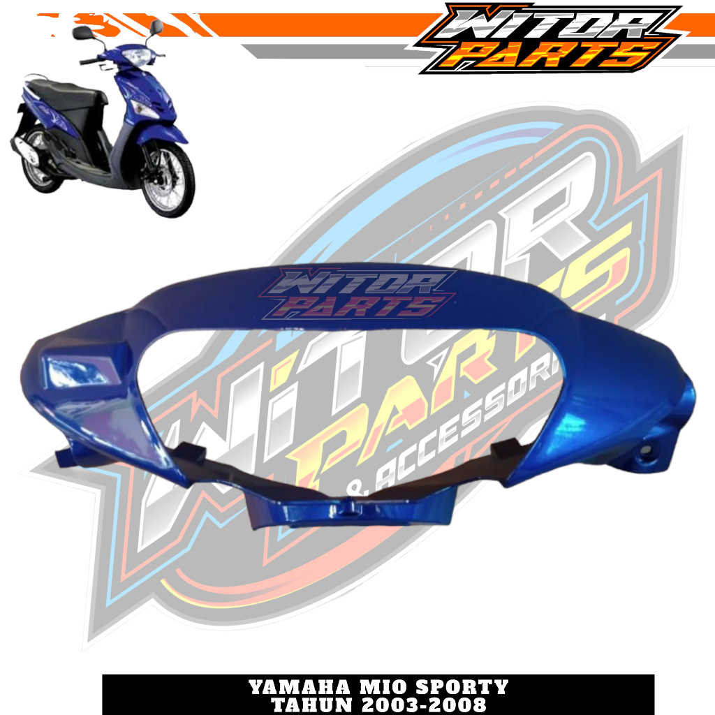 Batok Kepala Depan Mio Sporty Warna Biru Tua 2004 2005 2006 2007 / Batok Lampu Depan Mio Sporty Mio 
