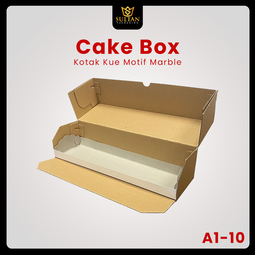 

Cake Box - Dus Makanan - Kota Kue Bolu Gulung - A1-10