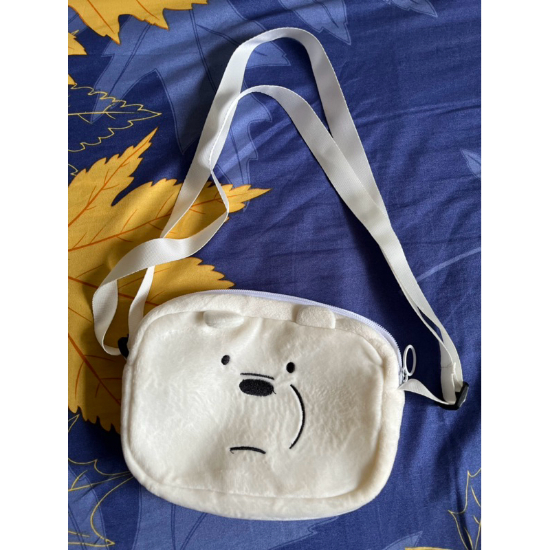 Slingbag We Bare Bears / Beruang Putih (Merk MINISO)