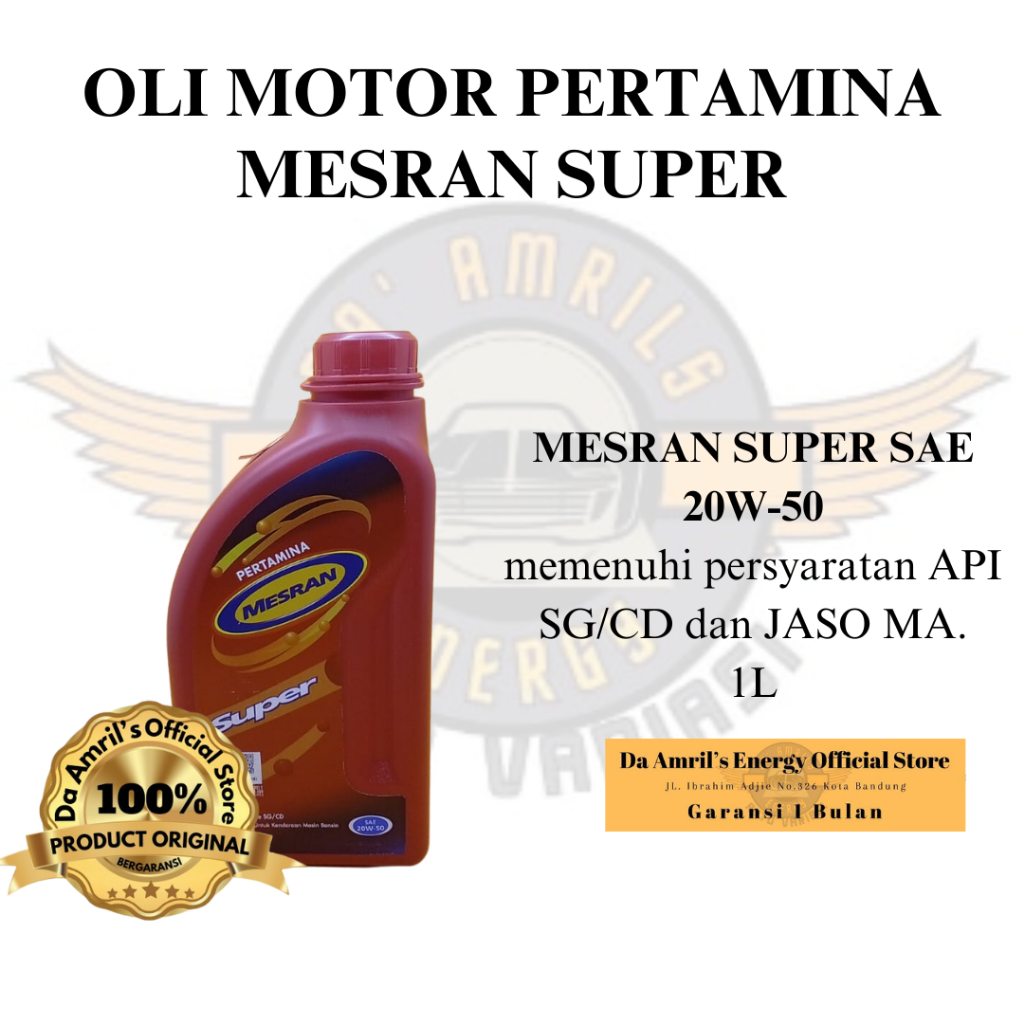 Oli Pertamina Mesran Super SAE 20W-50