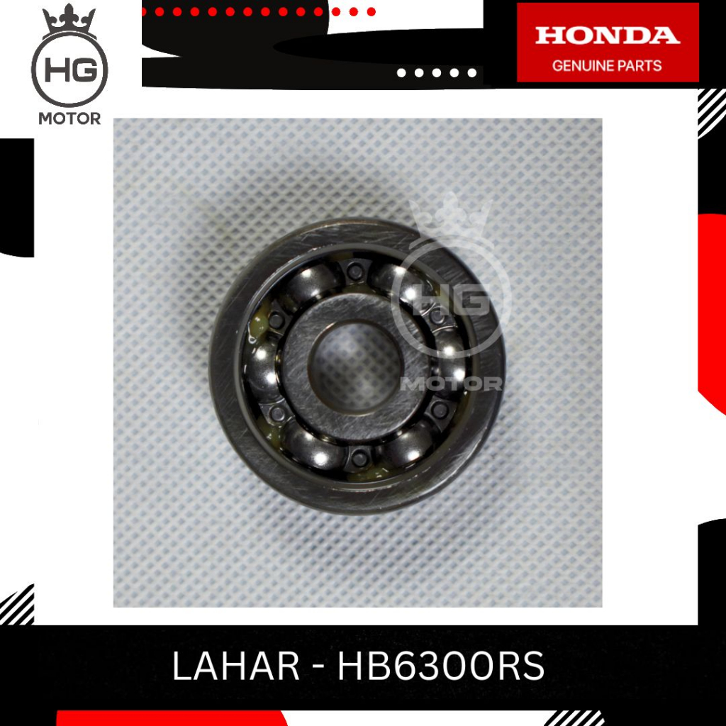AHM Laher Bearing Laher 6300 (1RS) Original Honda HB6300RS