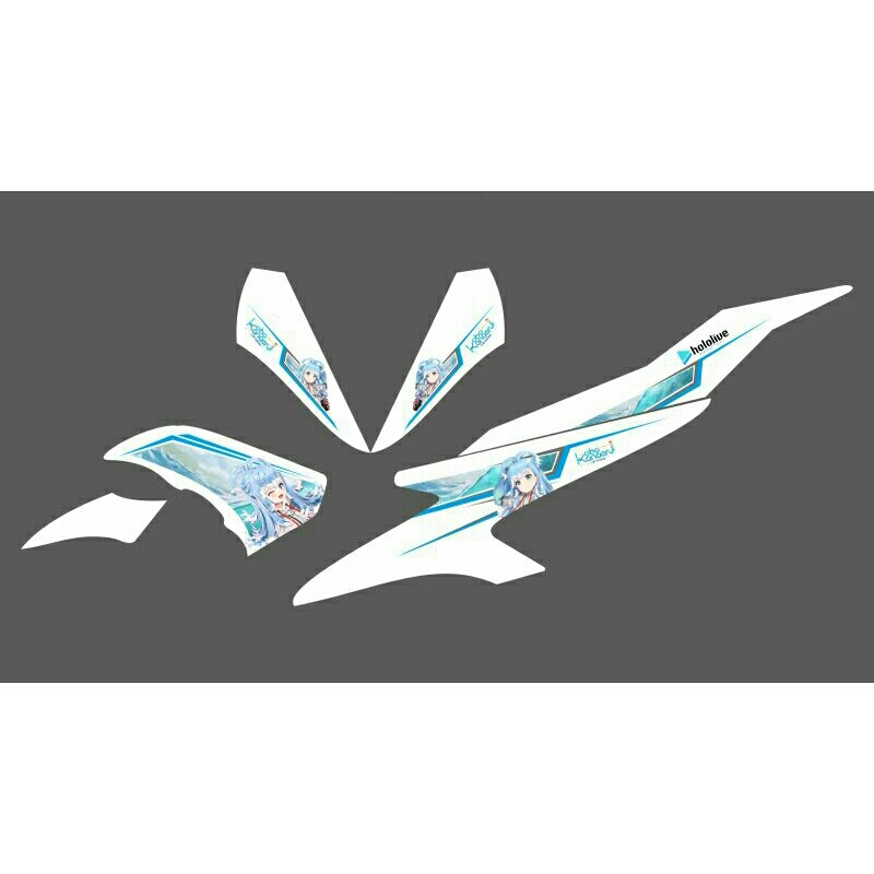 STRIPING STICKER ALL AEROX OLD 155 TRANSPARAN MOTIF ANIME