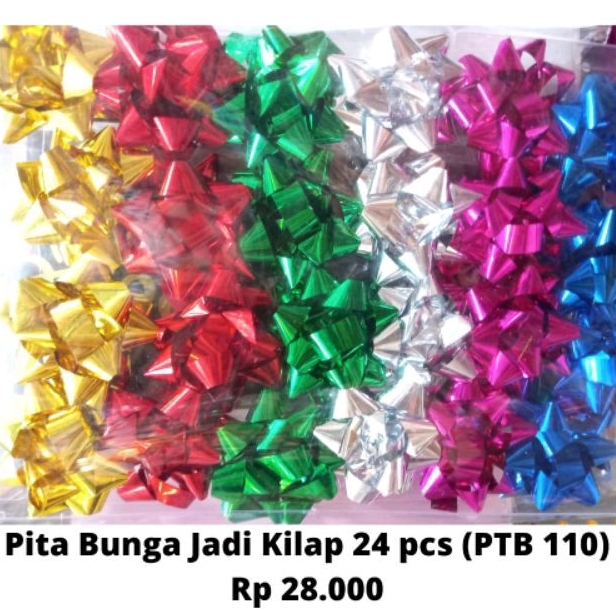 

Pita Bunga Jadi Kilap / Pita Souvenir / Pita kado jadi