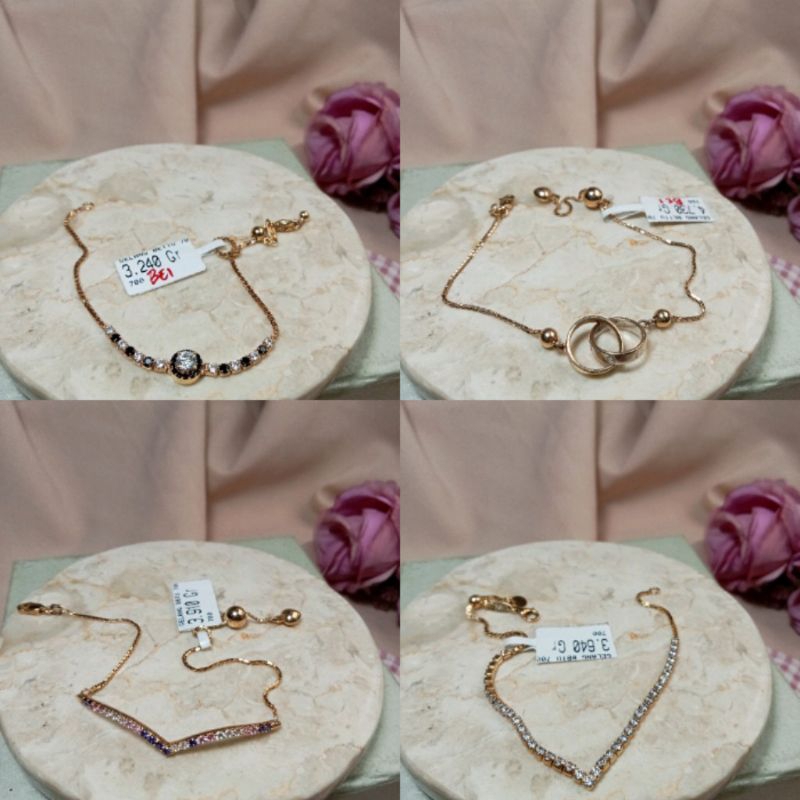 GELANG SERUT DEWASA EMAS TUA 16K-17K