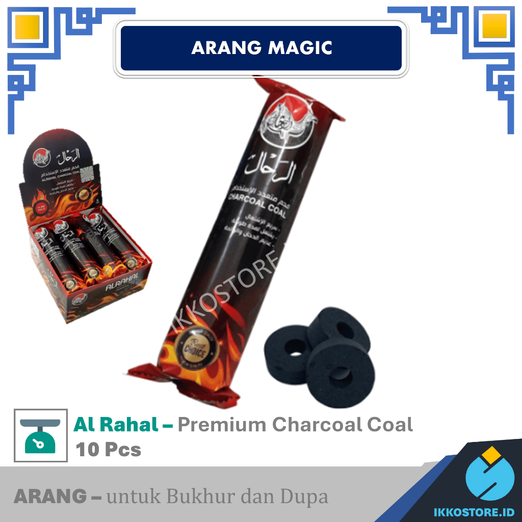 Arang Magic / Arang Bukhur / Areng Buhur / Arang Dupa Magic Al Rahal Charcoal 1 Roll Tahan Lama