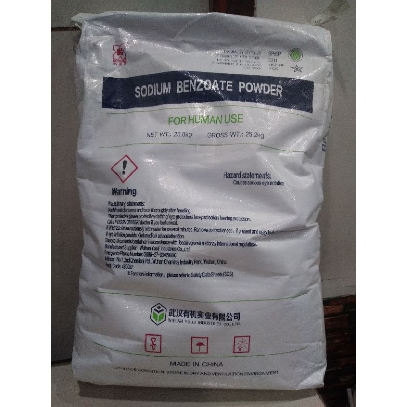 

SODIUM BENZOATE POWDER PENGAWET MAKANAN REPACK 500 GR