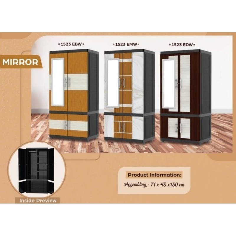 LEMARI NAIBA 1523 JUMBO GANTUNGAN