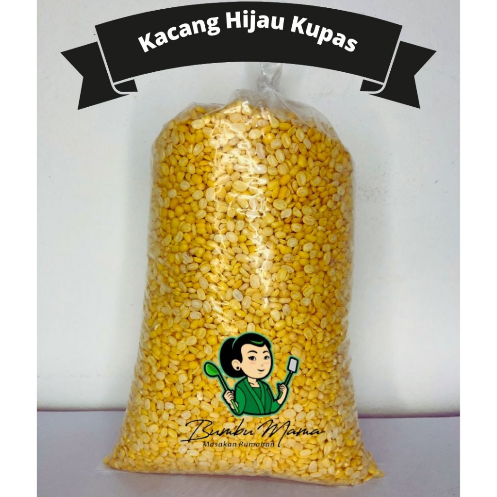 

Kacang Hijau Kupas Import / 1Kg / 500gr / 250 Gram