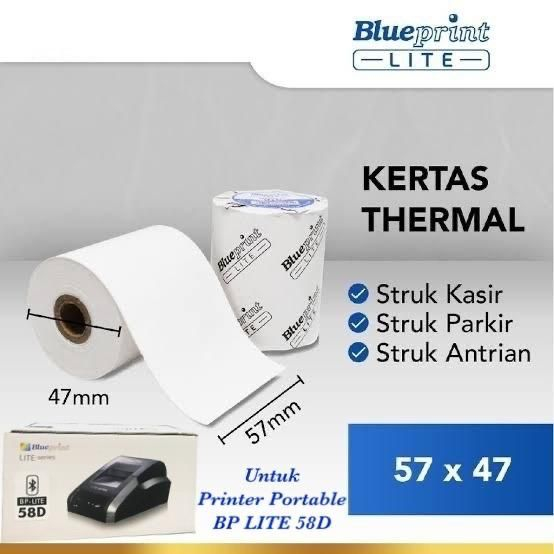 

Kertas printer bluetooth Blueprint 57 x 47
