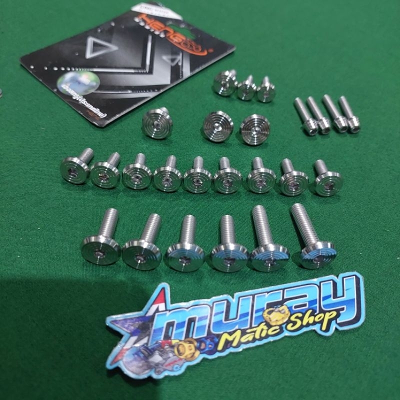 Baut body wave 125 stainless cnc slash bolt stainless wave