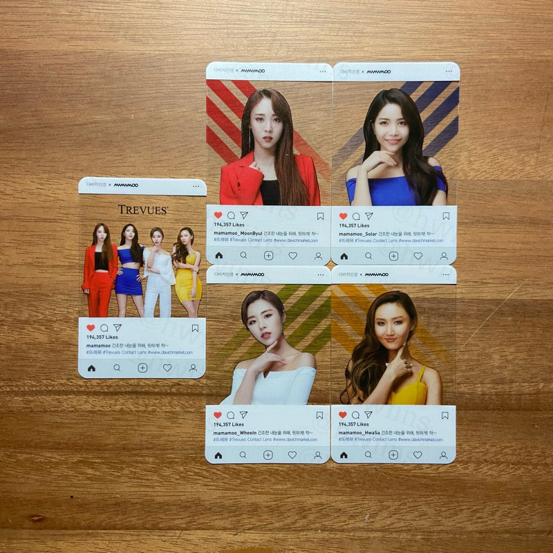Mamamoo Davichi Event Photocard