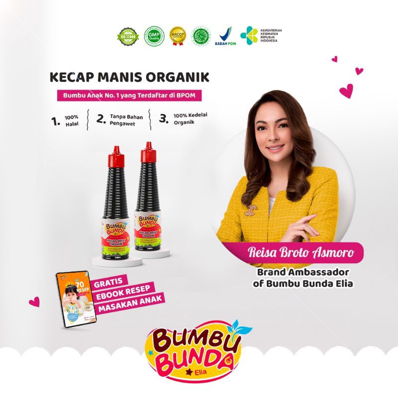 

Bumbu Bunda Elia Kecap Manis Non MSG - Kecap MPASI - Kecap Anak