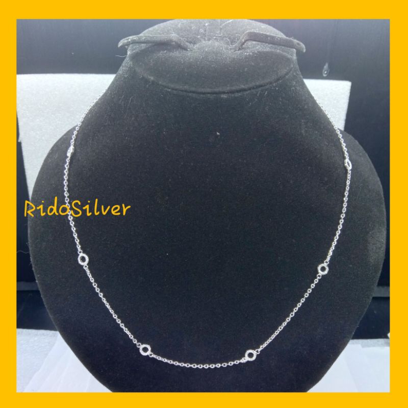 Kalung perak ring medan dewasa ( perak asli murni )