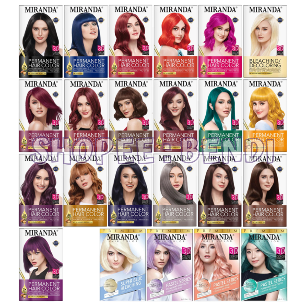 MIRANDA Permanent Hair Color - Pewarna Rambut