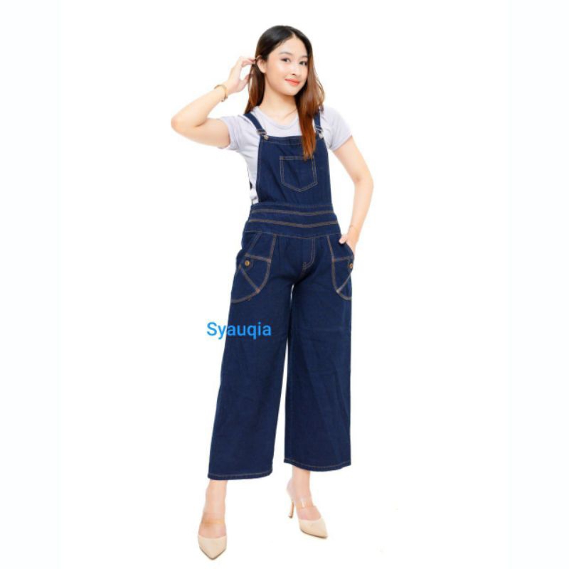 Kulot Jeans Wanita / Overal Jeans Dewasa