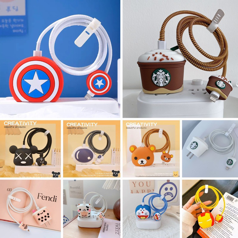 SET CASE CHARGER IPHONE | Pelindung Charger Iphone 18/20/25 Watt