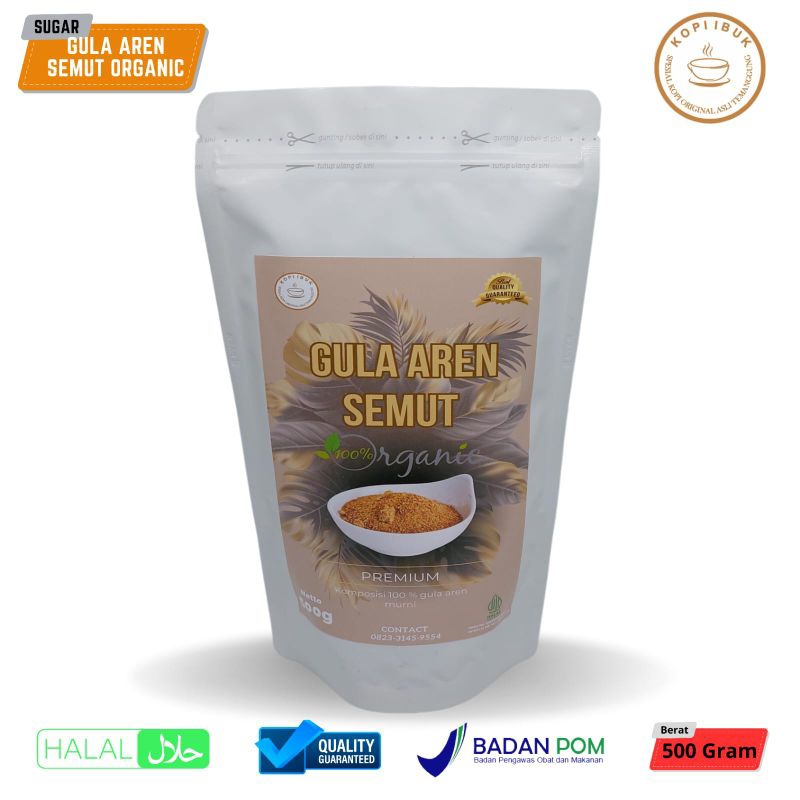 

Gula Aren Semut Bubuk Asli Grade A 500 Gram Brown Sugar Asli Palm Sugar Bpom Halal MUI