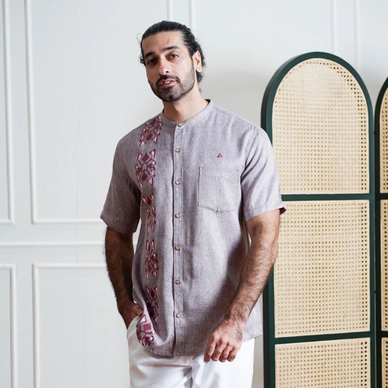 Abiyu Kemko Burberry 012 Sablon | Koko sablon | baju koko muslim