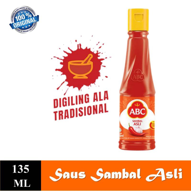 

ABC Saus Sambal Asli Botol Plastik 135 ml