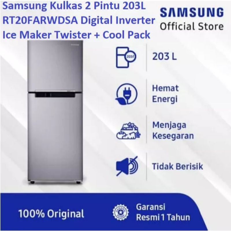 KULKAS SAMSUNG RT 20 FARWDSA
