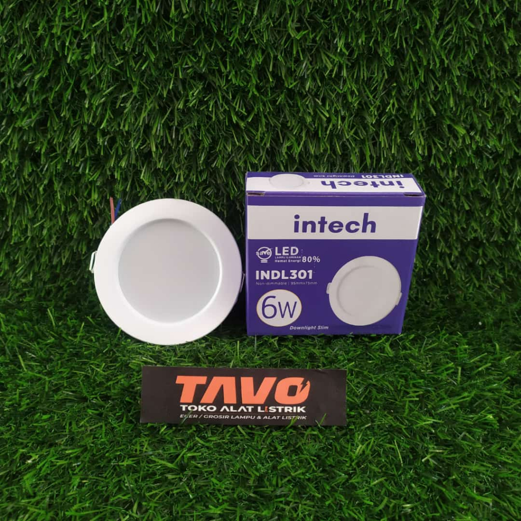 Led Panel Intech Downlight 6 watt Putih