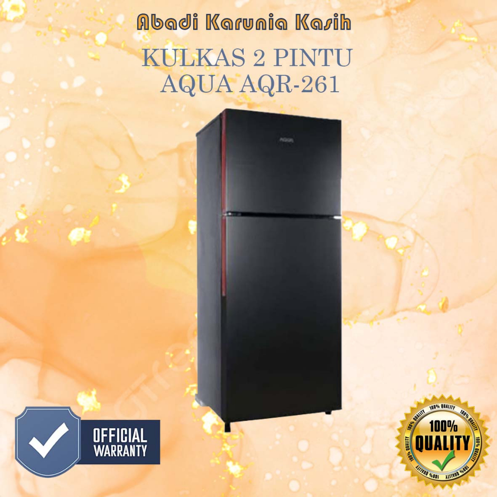 KULKAS AQUA 2 PINTU AQR-D265 CBP DS / KULKAS SANYO AQUA 2 PINTU GARANSI RESMI